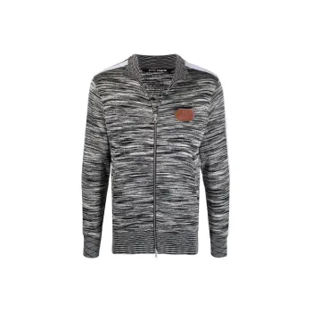 PALM ANGELS X Missoni Melange Knit Zip front Track Jacket