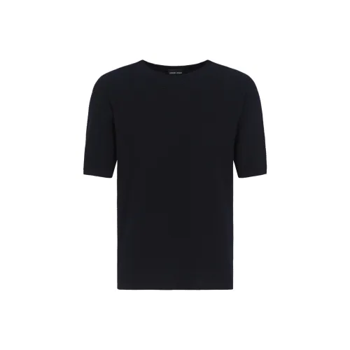 GIORGIO ARMANI Chevron Crewneck T Shirt