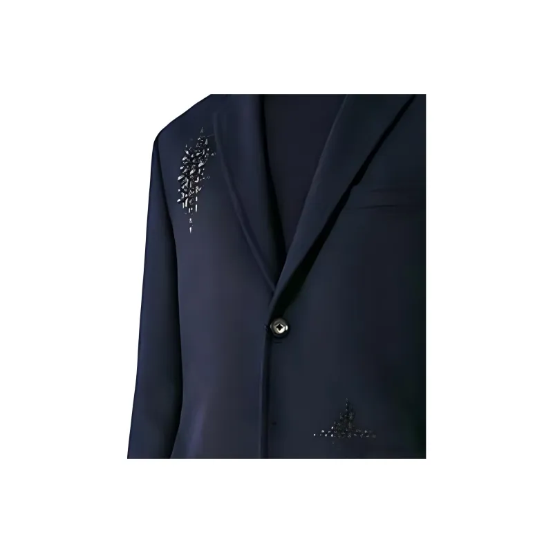 HERMES Business Suits Coats Men's Navy-3
