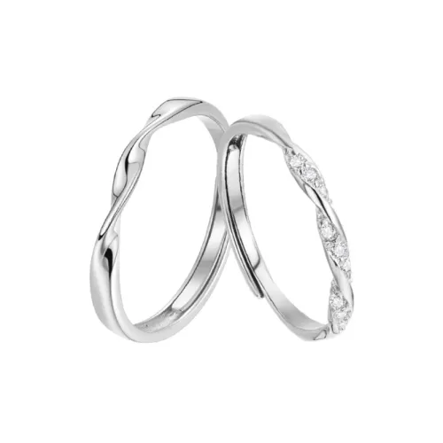 MGS 999 Fine Silver New Chinese Style Niche Design Everyday Versatile Fall In Love Crown Your Love Unisex