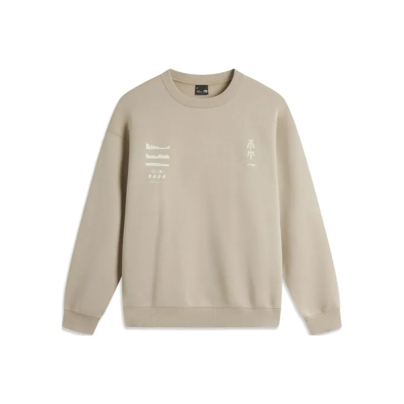 LiNing Sports Trend Series Sweatshirt Unisex Mink Taupe-0