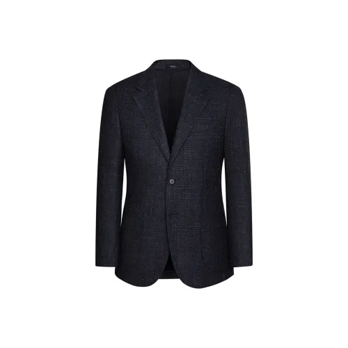 SKARO Business Suit Men's Dark Blue & Silver Thread SKV1161