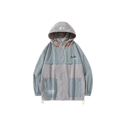LAMLICKA Loose Fit Jacket Unisex Gray