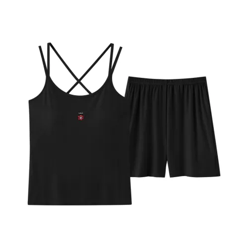 XIAFENYAN Pajama Set Women's Black