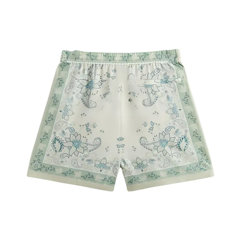 KITH 101 Vintage Floral Bandana Active Short-1