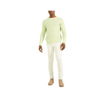 GUESS Ribbed Crewneck Sweater Sweater Men's Pistachio Green