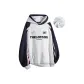 Navy Blue & White Gray & Fleece-Lined