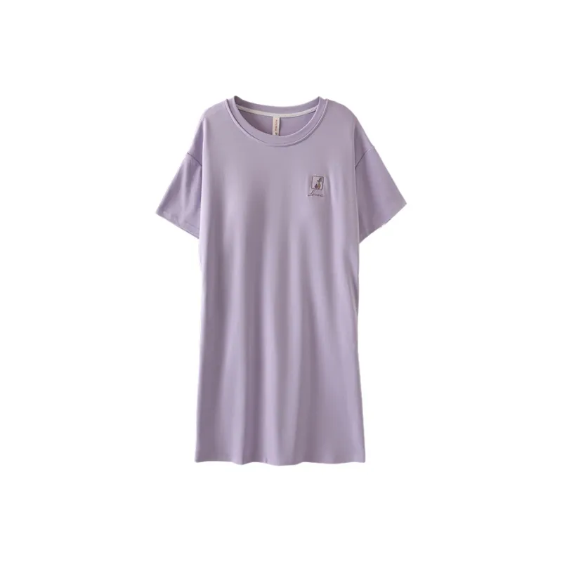 FENTENGCARE Nightgown Women's Violet-0