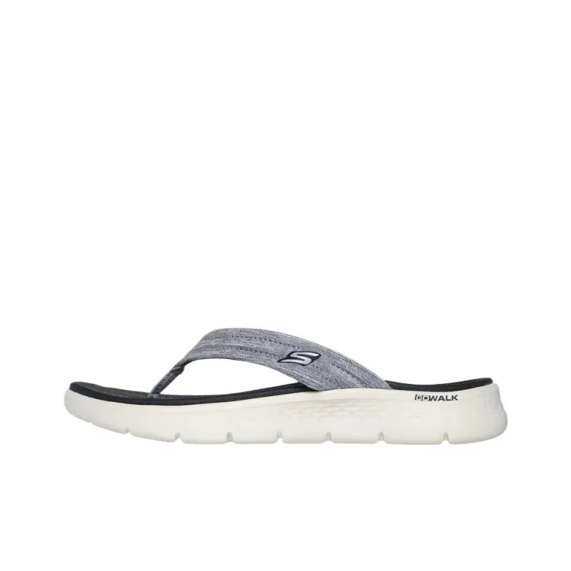 Skechers Go Walk Fle Quiet Abrasion Resistant Slip Resistant Flip Flops Women's Gray-0