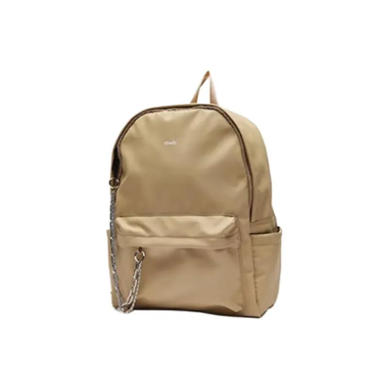 Three Blessings Composite Material Backpack Medium Size Women's Black/Khaki/Green-11