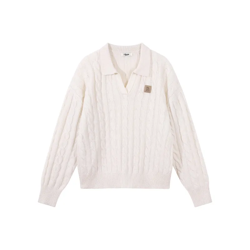 MATCHA STORY Sweater Unisex Beige-0