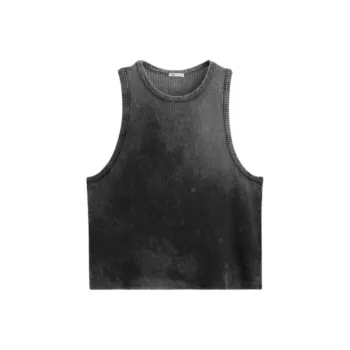ZARA Tank Tops Men's Charcoal Gray