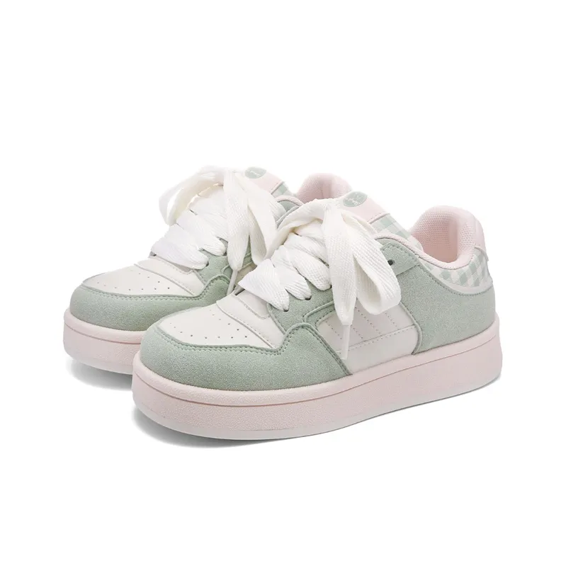 PIPI PURPLE Low Top Skateboard Shoes Women's Guava Pink-1