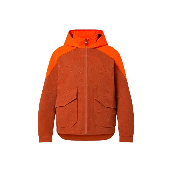 LOUIS VUITTON Monogram Hooded Denim Jacket-0