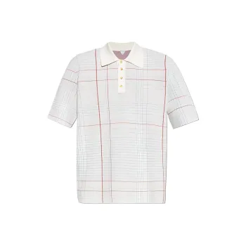 Bottega Veneta Notebook Jacquard Polo Shirt