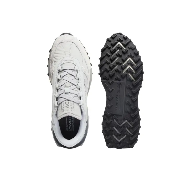 LACOSTE Anti Slip Wear Resistant Low Top Casual Shoes Men's Gray-5