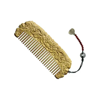 FANGYUANXIAOFU Boxwood Wooden Comb Women's