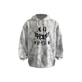HOKLV Sweatshirt Unisex Tie Dye White