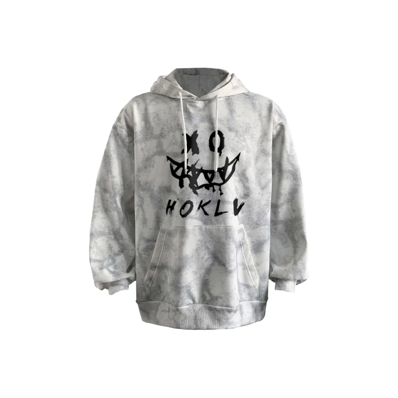 HOKLV Sweatshirt Unisex Tie Dye White-0