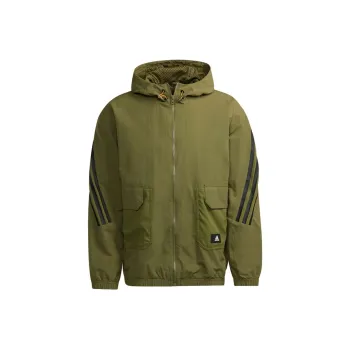 Adidas M Fi Wv Bst Fz Jacket Men's Army Green