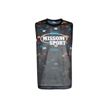 MISSONI Tank Tops Men Black