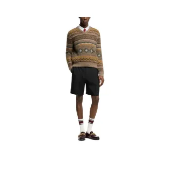 LOUIS VUITTON Mohair Blend Fair Isle Pullover