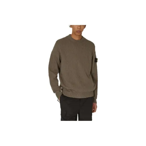 STONE ISLAND Compass-badge Cotton-blend Jumper