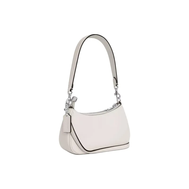 COACH Teri Leather Handbag, Shoulder Bag, Crossbody Bag Mini Women's Beige-1