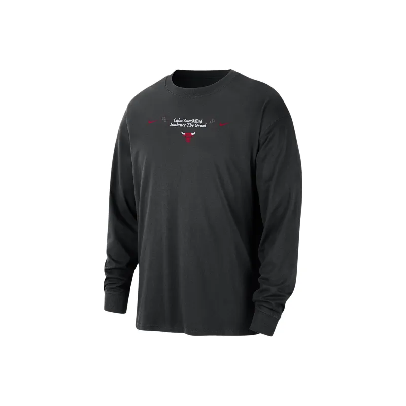 Nike Chicago Bulls Courtside Men's Nike Nba Max90 Long Sleeve T Shirt-0