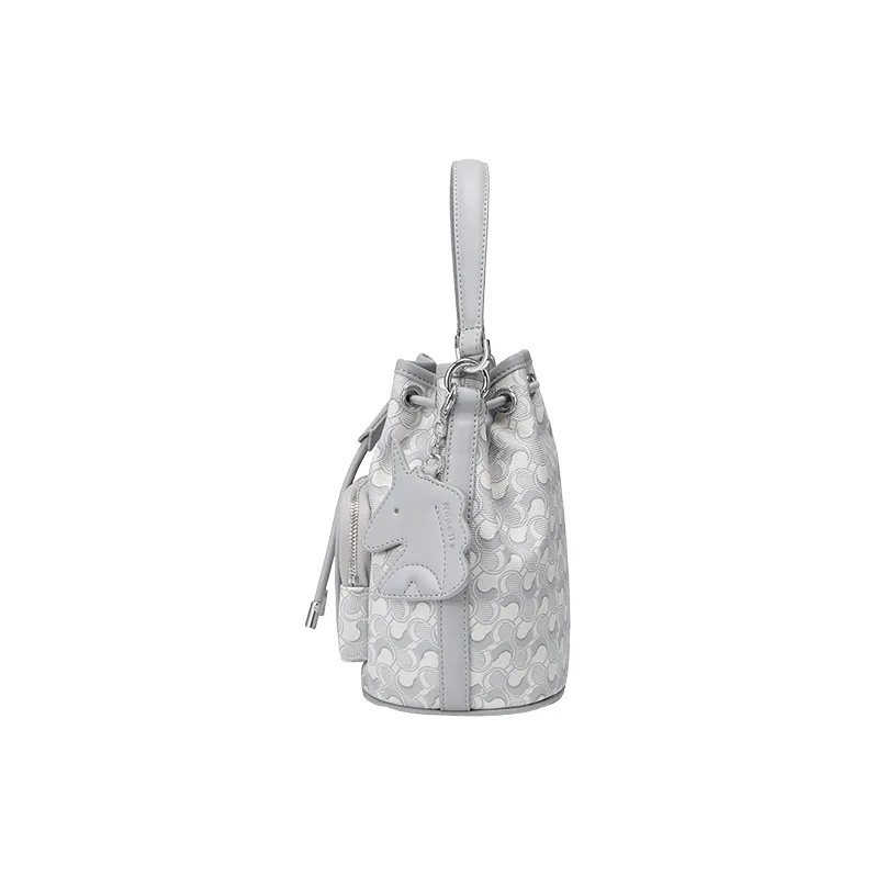 NUCELLE Artificial Leather Bucket Bag, Underarm Shoulder Bag, Crossbody Bag, Handbag Trumpets Women's Multicolor-18