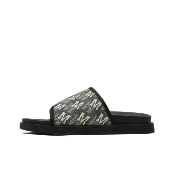 ΛOLUNKΛ Quiet, Odor Resistant, Abrasion Resistant Slide Slippers Men's Black