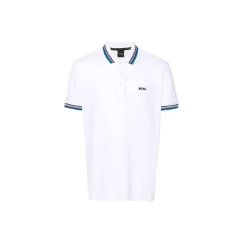 HUGO BOSS Logo Embroidered Short Sleeved Polo Shirt