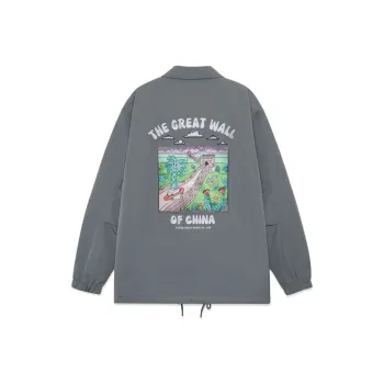 Steven Harrington X LINING Skateboard Jackets Men Gray