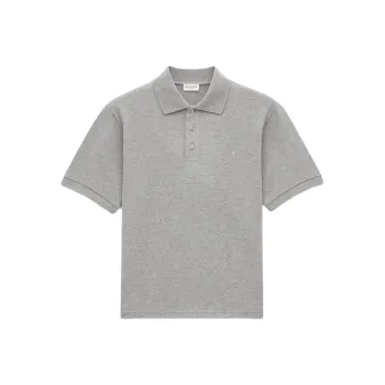SAINT LAURENT Logo Embroidered Polo Shirt