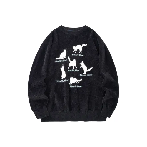 Suamoment Casual Loose Fit Wool Knitwear Unisex