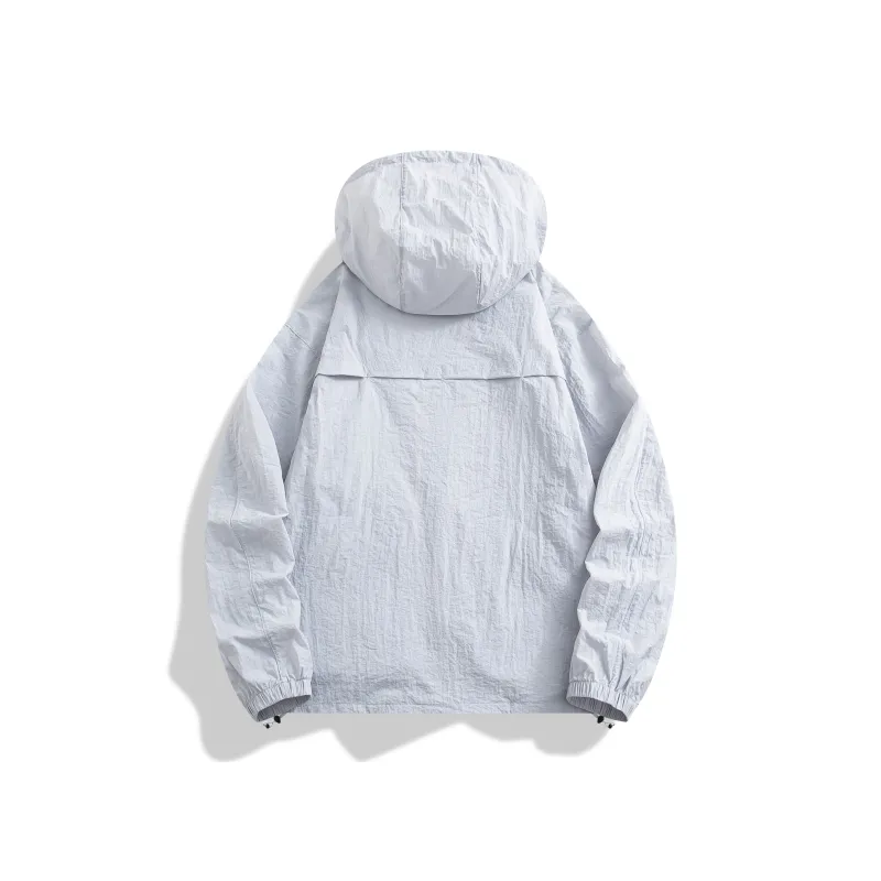 ONE PIECE Casual Sun Protection Clothing Men's Solid Color Basic-8