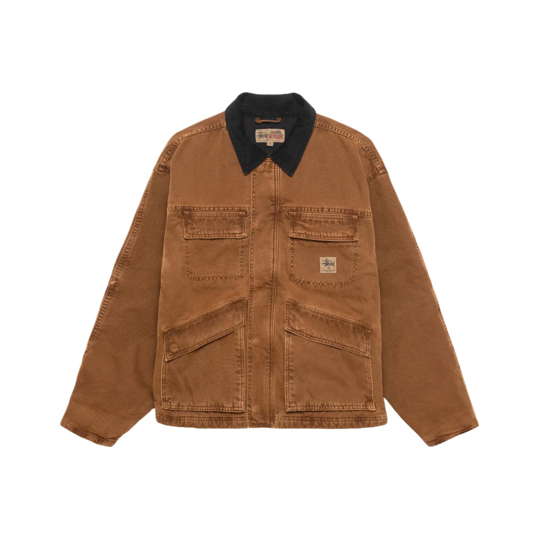 Stussy Washed Canvas Shop Jacket - POIZON