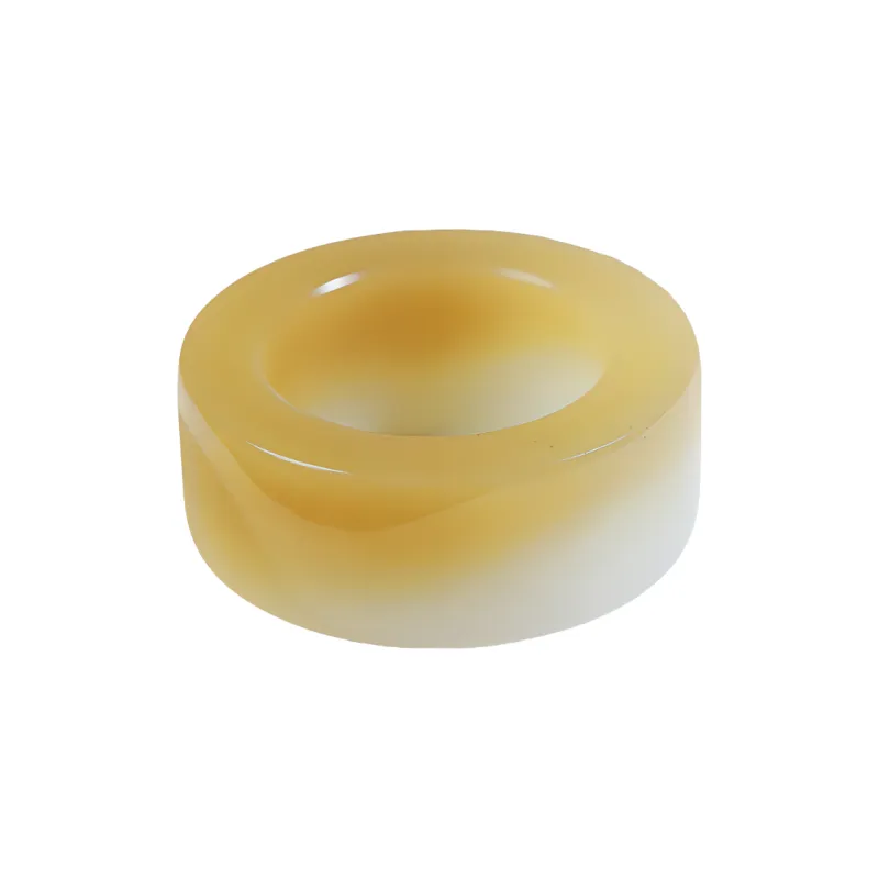 Jade Charm Yao Hetian Jade Rings White Jade/Pale Greenish White Jade Unisex-0