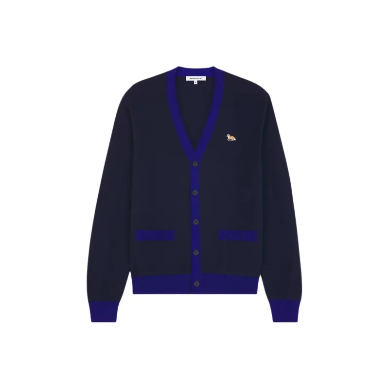 Maison Kitsune Baby Fox Patch Button Up Cardigan-0