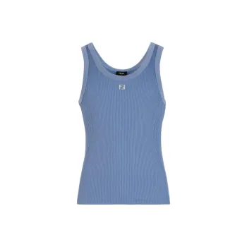 FENDI SS24 Tank Tops Men's Blue