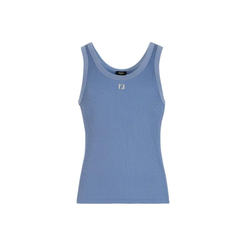 FENDI SS24 Tank Tops Men's Blue-0