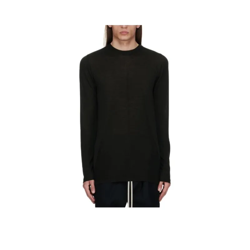 RICK OWENS Crew Neck Wool Jumper-0