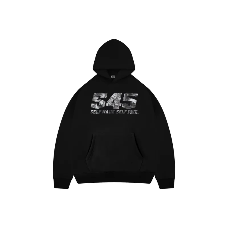 S45 Sweatshirt Unisex Black Gray Two Tone-1