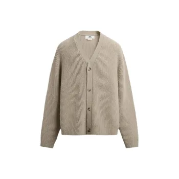 ZARA Sweaters Men Beige