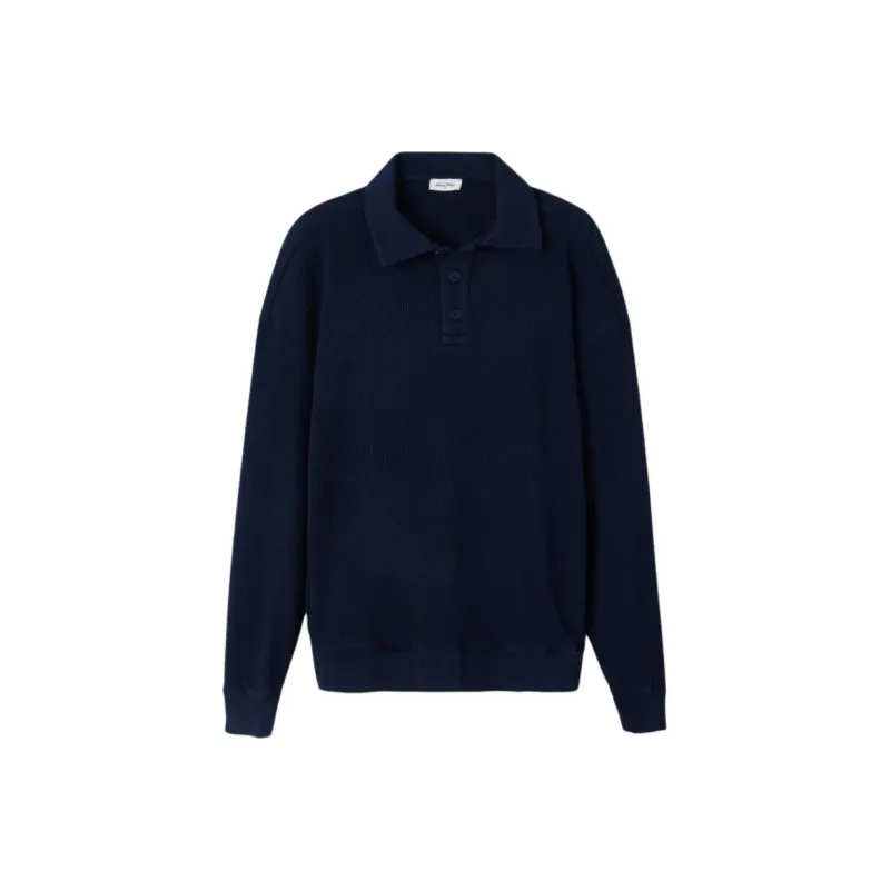 AMERICAN VINTAGE A.M FW24 Sweatshirt Ryvy Knitwear Men's Marine Blue-0