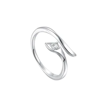 D.Get S925 Silver Rings Unisex Gift Box