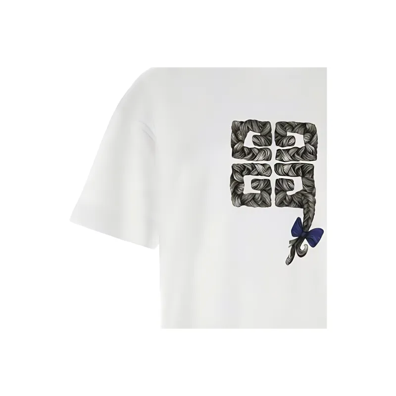 Givenchy 4G Braid Printed Crewneck T-Shirt-4