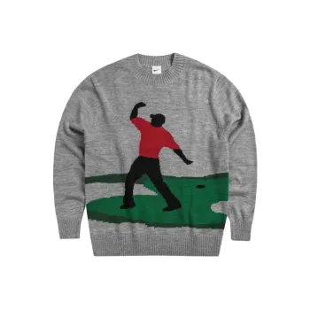 Nike Tiger Woods Knit Golf Crew Sweater