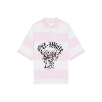 OFF WHITE Polo Shirt Men's Pink