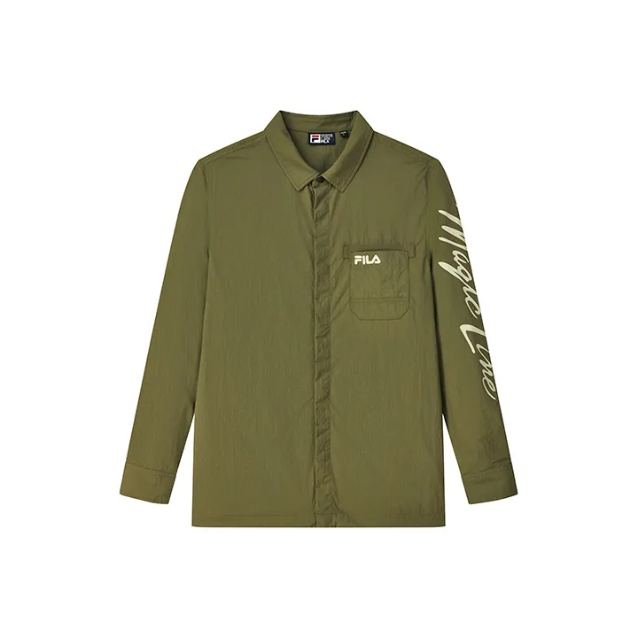 FILA Jackets Men Withered Moss Green-0